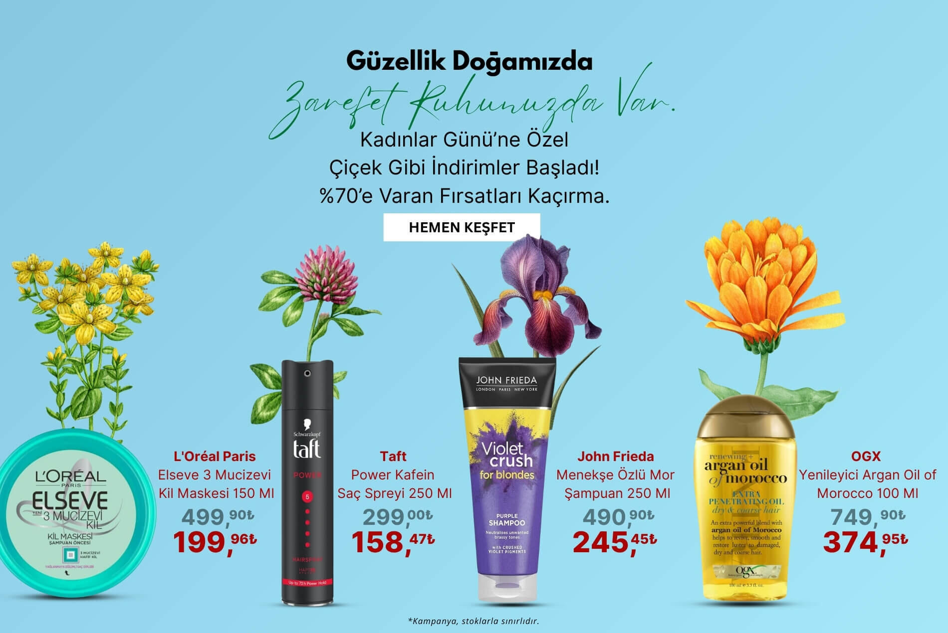 Kadınlar Günü Saç Bakım