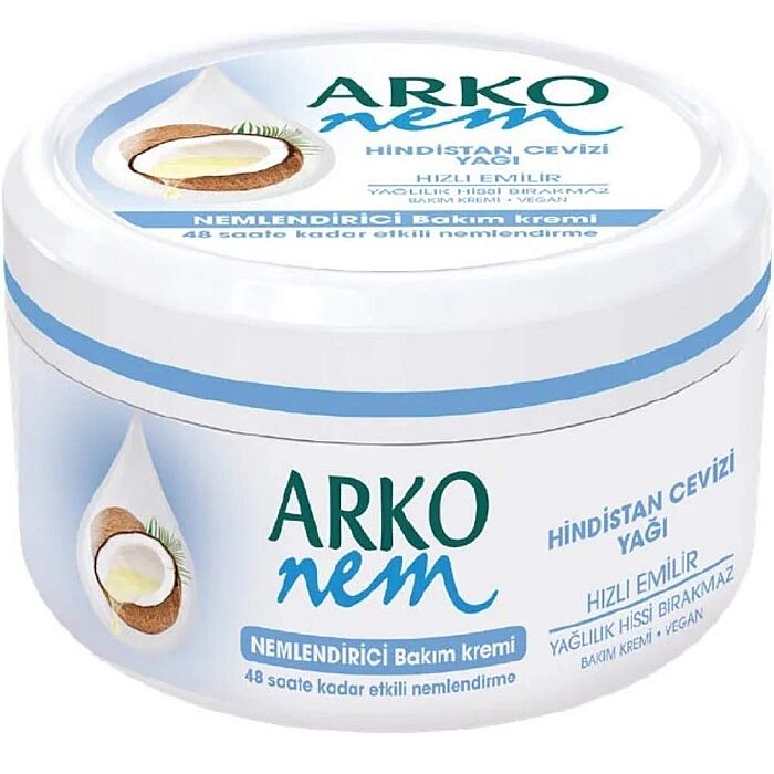 Arko Nem Hindistan Cevizi Yağı Nemlendirici Bakım Kremi 300 Ml - 1