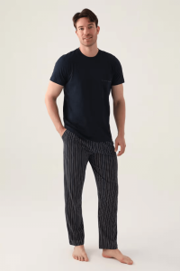 Arnetta AR3011 Erkek Pijama Takımı Lacivert - Arnetta