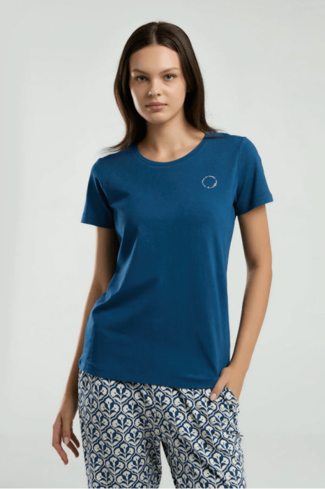 Arnetta AR3212-X Büyük Beden Bayan Pijama Takımı Lacivert - 2