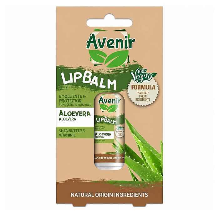 Avenir Lip Balm Vegan Formula Aloevera 5.2 Gr - 1