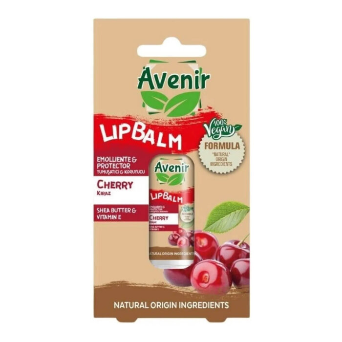 Avenir Lip Balm Vegan Formula Cherry 5.2 Gr - 1