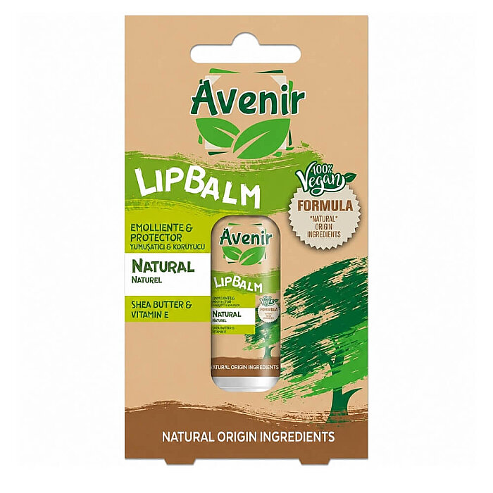 Avenir Lip Balm Vegan Formula Natural 5.2 Gr - 1