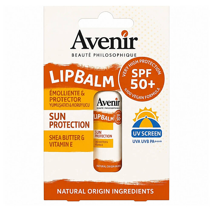 Avenir Lip Balm Vegan Formula Spf50 Sun Protection 5.2 Gr - 1