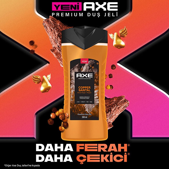 Axe Premium Collection Copper Santal 3in1 Duş Jeli 300 Ml