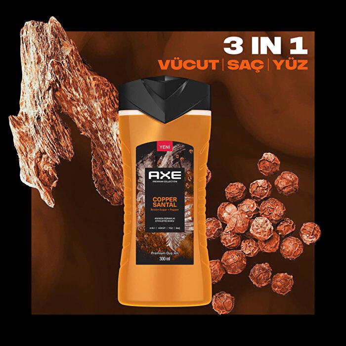 Axe Premium Collection Copper Santal 3in1 Duş Jeli 300 Ml