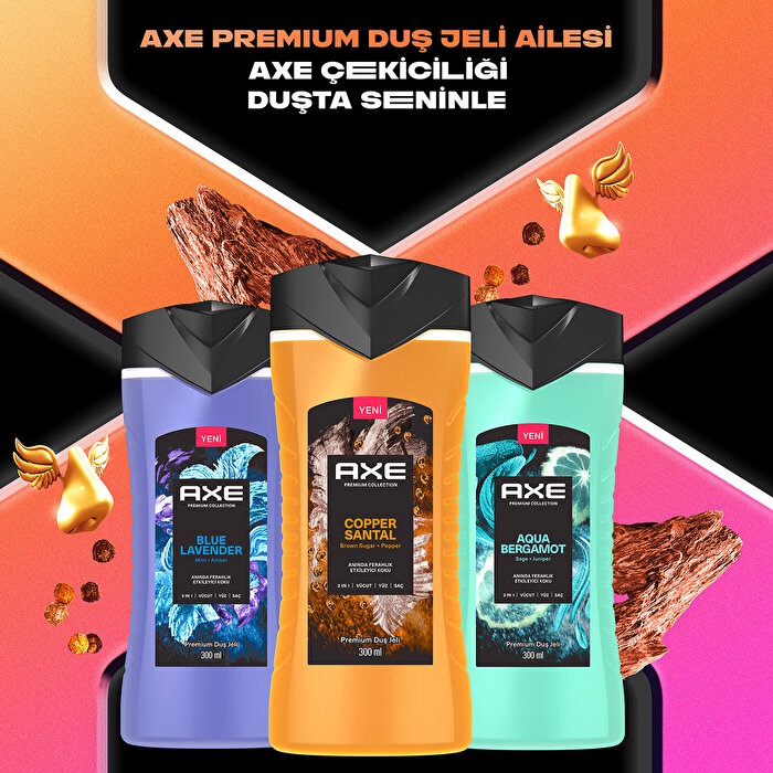 Axe Premium Collection Copper Santal 3in1 Duş Jeli 300 Ml