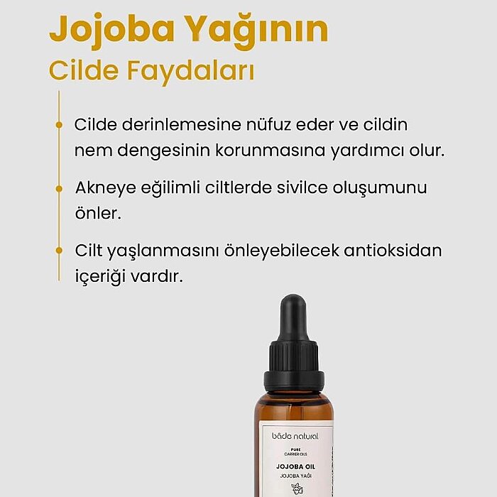 Bade Natural %100 Saf Jojoba Yağı 30 Ml - 2