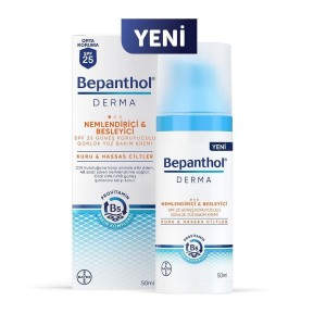 Bepanthol - Bepanthol Derma Nemlendirici Besleyici Yüz Bakım Kremi 50 Ml