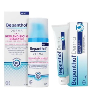 Bepanthol - Bepanthol Nemlendirici Yüz Kremi 50 Ml + Cilt Bakım Kremi 30 Gr Set