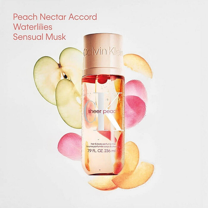 Calvin Klein Hair&Body Perfume Mist Sheer Peach 100 Ml - 2