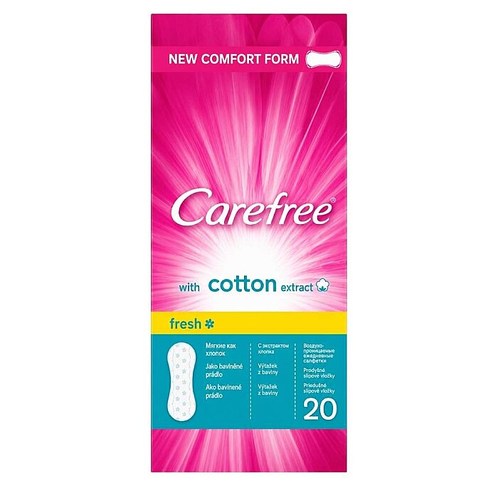 Carefree Cotton Hijyenik Ped Fresh 20'li - 1