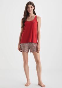 Catherine's 1003 Kadın Şort Takım Kırmızı - Catherines