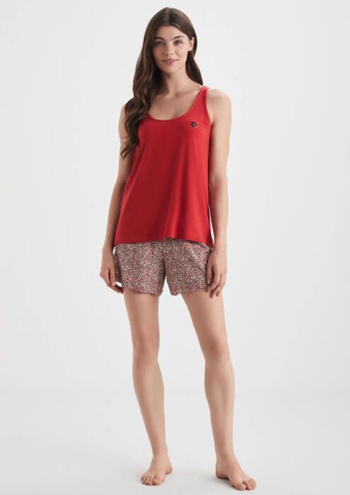 Catherine's 1003 Kadın Şort Takım Kırmızı - 1