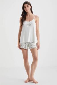 Catherine's 1009 Kadın Şort Takım Beyaz - Catherines