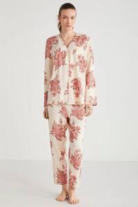 Catherine's 2604 Kadın Pijama Takımı Gülkurusu - Catherines