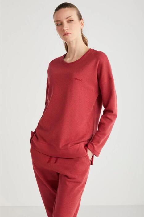 Catherine's 2631 Kadın Pijama Takımı Bordo - 2
