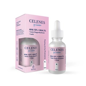 Celenes AHA+BHA+Lactic+Chaga Mushroom Serum 30 Ml - Thumbnail