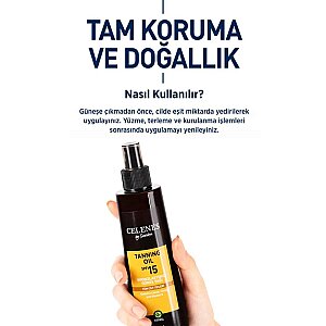 Celenes Herbal Bronzlaştırıcı Güneş Yağı Spf15 200 Ml - 3