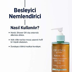 Celenes Nordic Oil Parfümlü Duş Yağı 400 Ml - 3