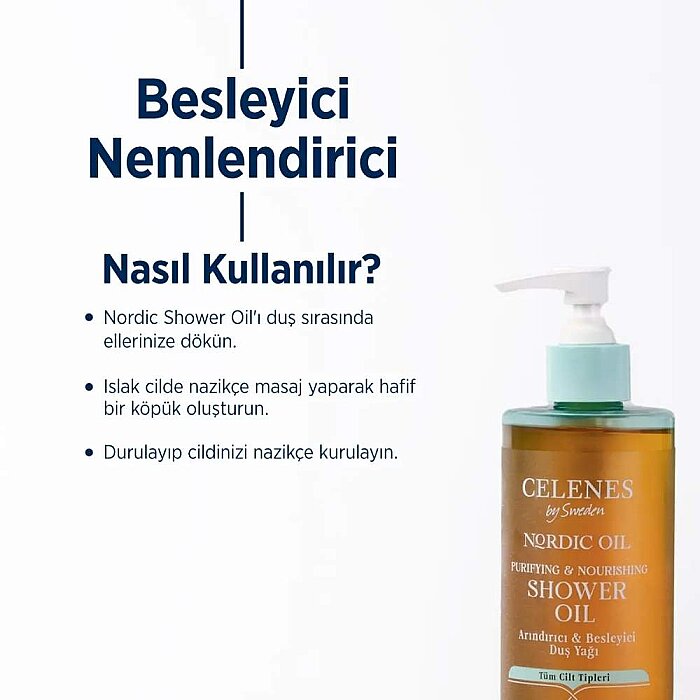 Celenes Nordic Oil Parfümlü Duş Yağı 400 Ml - 3