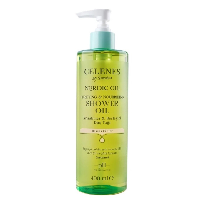 Celenes Nordic Oil Parfümlü Duş Yağı 400 Ml Hassas Ciltler - 1