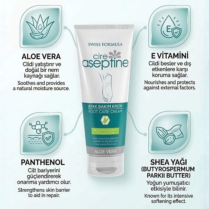 Cire Aseptine Ayak Bakım Kremi 75 Ml - 4