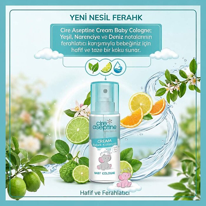 Cire Aseptine Bebek Kolonyası Cream 150 Ml - 3