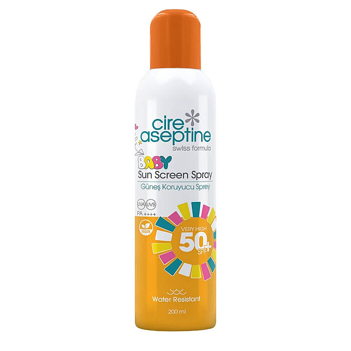 Cire Aseptine Bebek Vücut Güneş Kremi Sprey SPF50+ PA++++ 200 Ml - 1