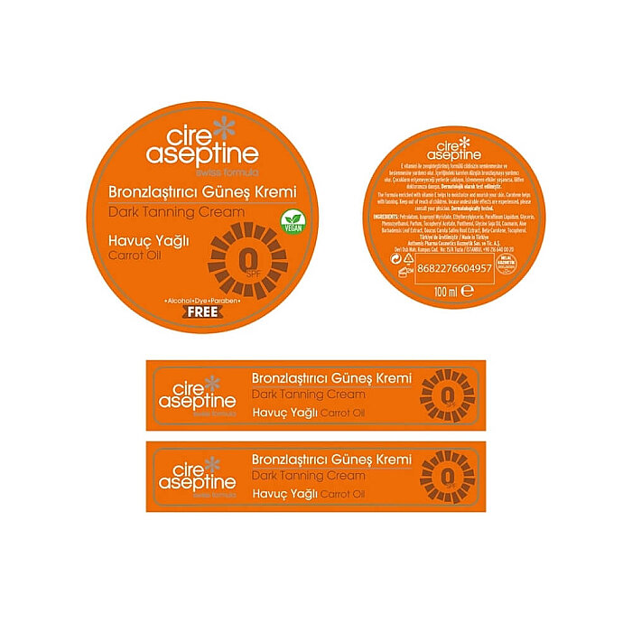 Cire Aseptine Bronzlaştırıcı Güneş Kremi Havuç 100 Ml - 2