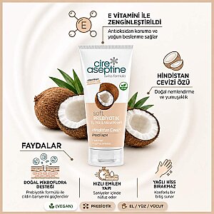 Cire Aseptine Soft Hindistan Cevizi Prebiyotikli Krem 75 Ml - 3