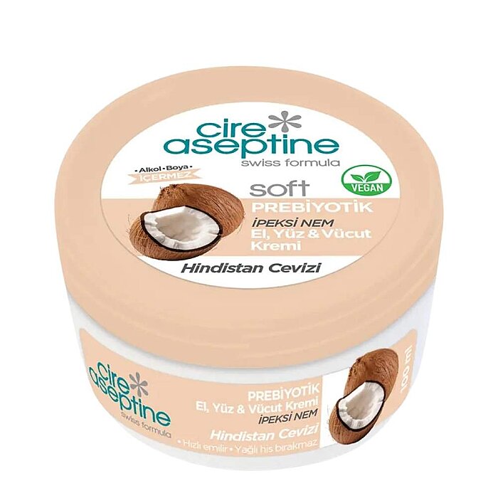 Cire Aseptine Soft Prebiyotik Hindistan Cevizi Özlü Krem 100 Ml - 1
