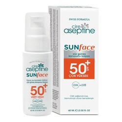 Cire Aseptine Sun Face Spf50+ Yüz Güneş Koruyucu Losyon 60 Ml - Thumbnail