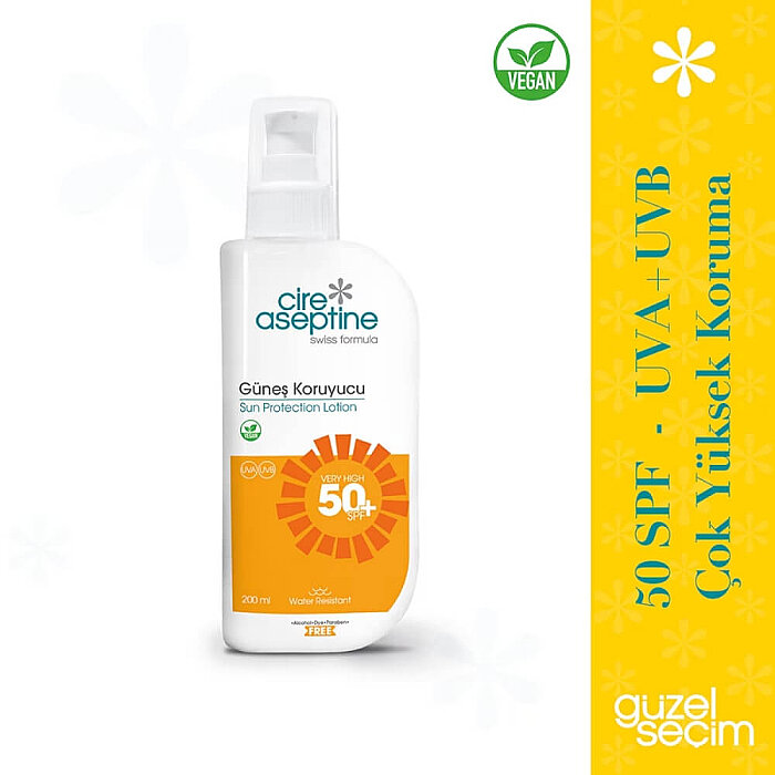 Cire Aseptine Vücut Güneş Koruyucu Krem SPF50+ 200 Ml - 3