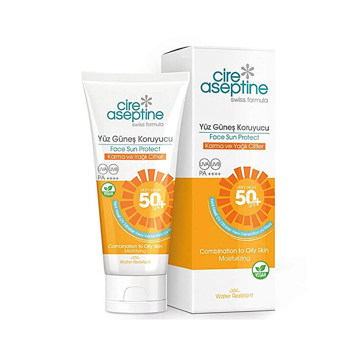 Cire Aseptine Yüz Güneş Koruyucu Krem Karma ve Yağlı Ciltler SPF50+ 50 Ml - 2