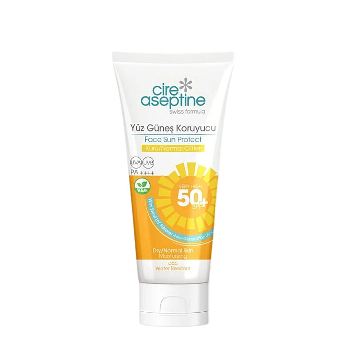Cire Aseptine Yüz Güneş Koruyucu Krem Kuru ve Normal Ciltler SPF50+ 50 Ml - 1