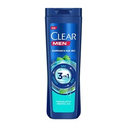 Clear 3in1 Şampuan&Duş Jeli Mentol 350 Ml - Thumbnail