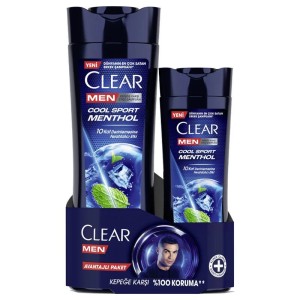 Clear - Clear Men Cool Sport Menthol Şampuan 350 Ml + 180 Ml Set