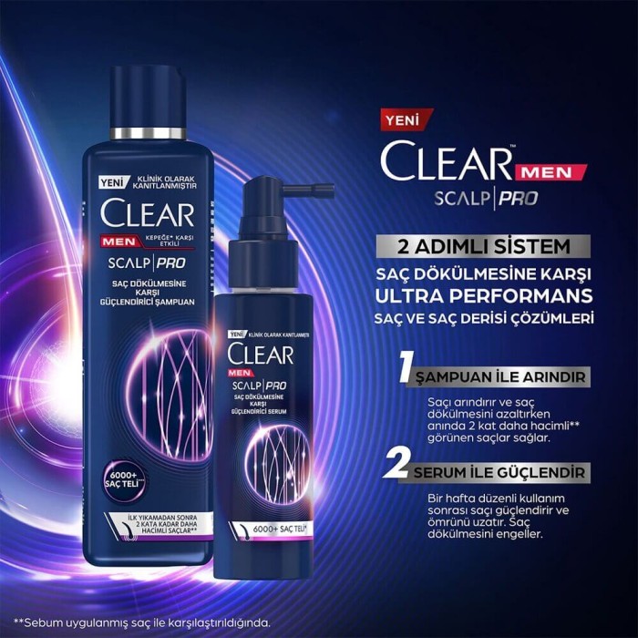 Clear Men Scalp Pro Saç Dökülme Karşıtı Güçlendirici Serum 70 Ml