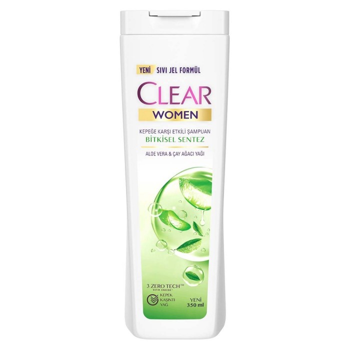 Clear Women Aloe Vera&Çay Ağacı Yağı Kepek Karşıtı Şampuan 350 Ml