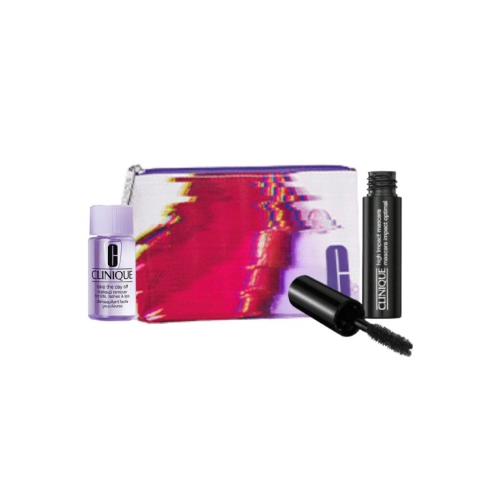 Clinique Makeup Remover + Mini Mascara + Çanta Set - 1