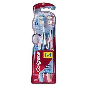 Colgate 360 Interdental Diş Fırçası 1+1 Orta - Colgate