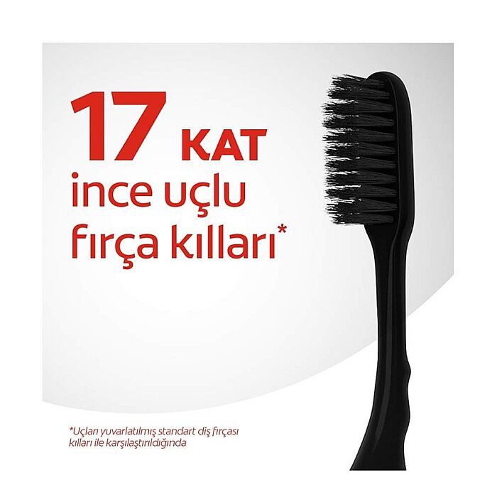 Colgate Mikro İnce Hassas Temizlik Siyah Yumuşak Diş Fırçası 1+1 - 3