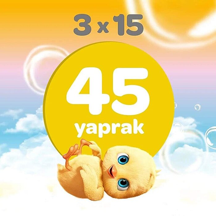 Dalin Klasik Cep Islak Mendili 15x3'lü - 3