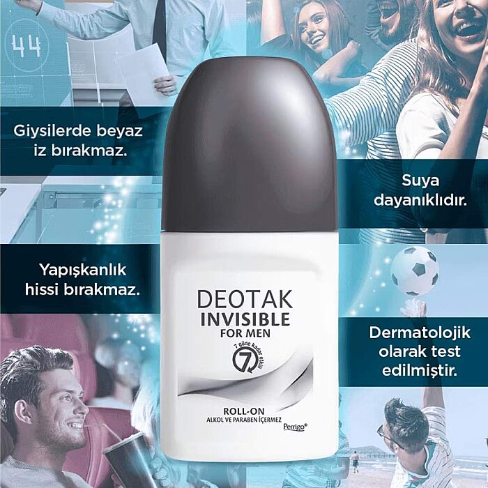 Deotak Invisible for Men Erkek Roll-On 35 Ml - 4