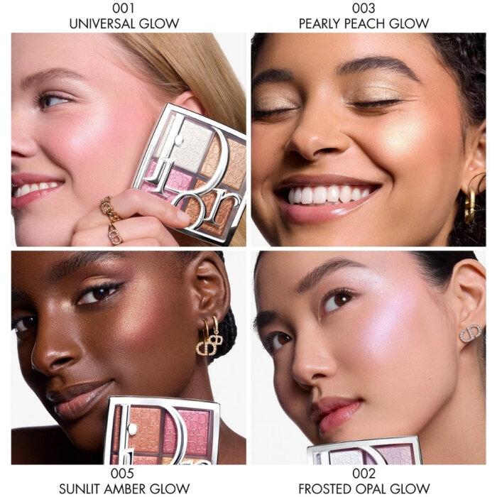 Dior Backstage Glow Maximizer Palette 003 Pearly Peach Glow - 4