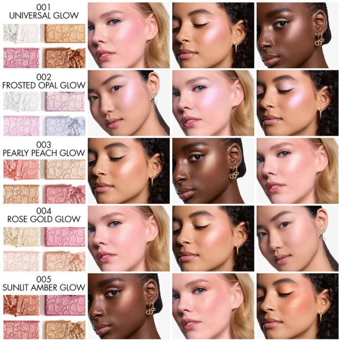 Dior Backstage Glow Maximizer Palette 003 Pearly Peach Glow - 5
