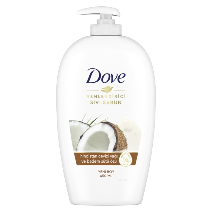 Dove Hindistan Cevizi&Badem Sütü Sıvı Sabun 450 Ml