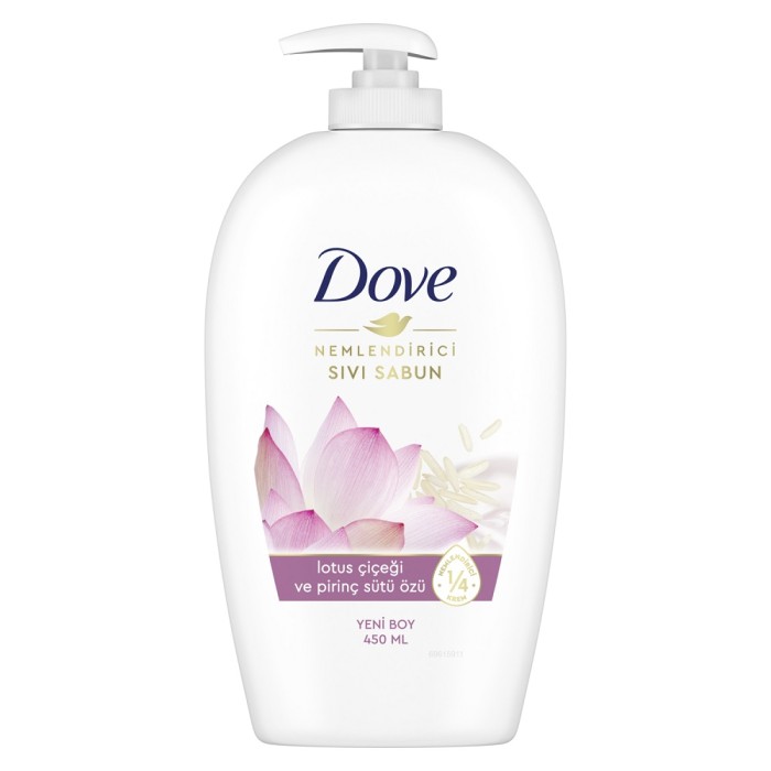 Dove Lotus Çiçeği&Pirinç Özü Sıvı Sabun 450 Ml