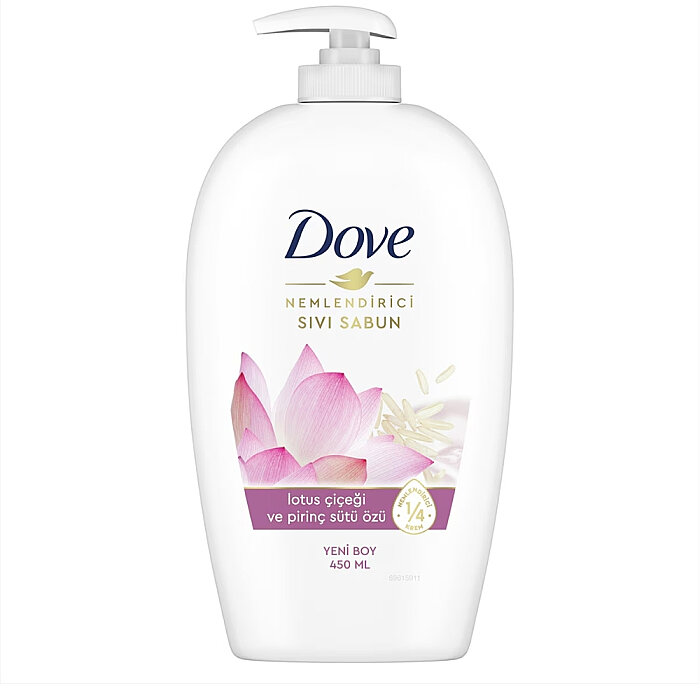 Dove Lotus&Pirinç Sıvı Sabun 450 Ml - 1
